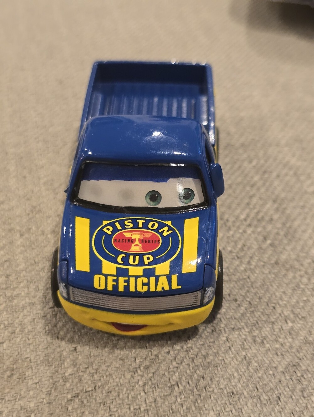 Piston Cup Official Blue Kids Toy Truck